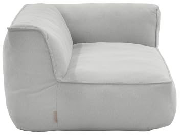 Blomus Outdoor Eckmodul -Grow- | Loungemodul Ecke für Garten & Terrasse, wetterfest & UV-beständig | Farbe Cloud Bouclé | Ecksofa Modul ohne Bodenplatte