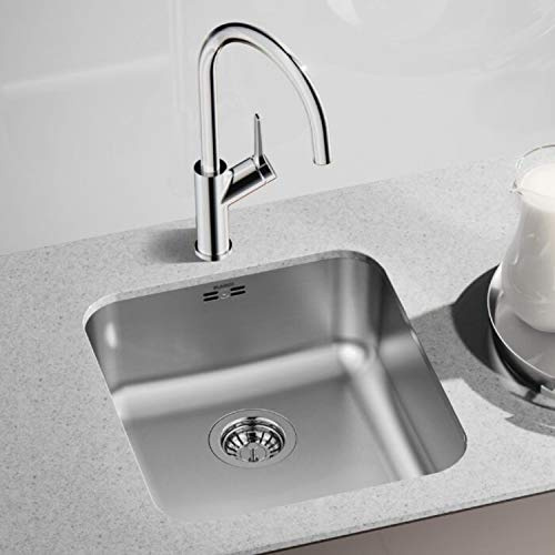 Single Bowl Undermount Chrome Stainless Steel Kitchen Sink - Supra 450-U