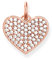 Thomas Sabo Damen Anhänger Herz Pava 925er Sterlingsilber; 750er Rosagold Vergoldung Zirkonia Pava Weiß LBPE0022-416-14
