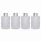 Hosley Set of 4 Glass Diffuser Bottles 4 Inch High. Ideal for Use with Essential Oils Replacement Diffusers Reed Sticks DIY Crafts O3 Silver