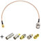 Superbat Cavo SMA BNC 50cm RG316 Con Kit Di 5 Adattatori - Per Antenne Rete Senza Fili WiFi Radio Antenna Esterna TV - 50 Ohm