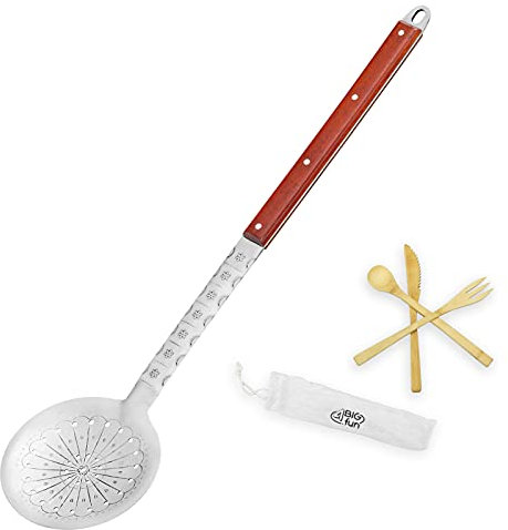 Schumovka XXL 65 cm espumadera + juego de cubiertos de acero inoxidable Kazan