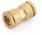 PE-Kupplung Messing 40 mm - Leichte und einfache Verschraubung von PE-Rohren mit zölligem Standard-Rohrgewinde als Kupplung im Bereich der Wasserversorgung
