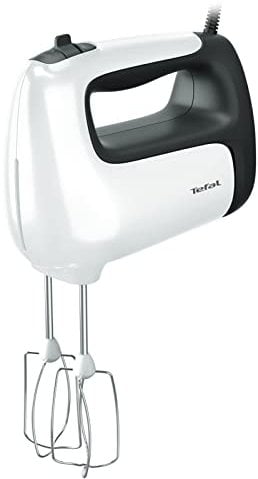 Tefal HT4601 Prep'Mix Handmixer, Kunststoff, Stahl, 500 W, Weiß/Graphit
