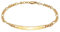 Kuzzoi Pulsera de identificación de plata para hombre, hecha a mano Figaro (4 mm) de plata de ley 925 maciza chapada en oro, pulsera para hombre con placa grabada