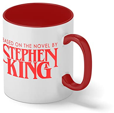 Horror Inspired Based On the novel By Stephen King Bianco tazza di caffè con Red Rim & Handle Mug