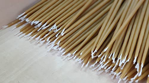 Biene Bienenwachskerzen Spitzkerzen Altarkerzen mit edlem Duft Ritualkerzen (1KG ca 160 Stück 20cm x 0,7cm)