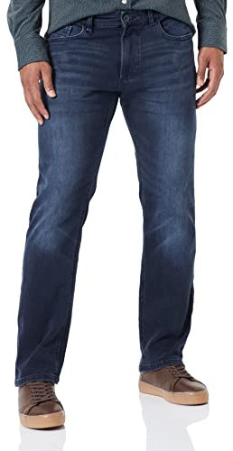 camel active Herren flexXxactive® Denim in Regular Fit Dunkelblau, menswear-33/34