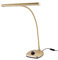 K&M 12298 LED-Pianoleuchte Gold - 30 cm Lampenschirm - 12 dimmbare LEDs - mit Schwanenhals, 2500 Lux Helligkeit