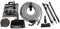 Cen-Tec Systems 97140 Zentralstaubsauger Mixed-Floor Dual Elektrisches Powerhead Kit mit 9,4 m Direktanschlussschlauch, schwarz, w/Direct Connect Hose