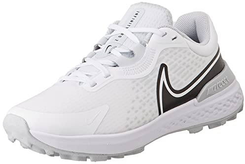 Nike Herren Infinity Pro 2 Sneaker, Weiß/Schwarz-Pure-Platin-Wolf grau, 42.5 EU