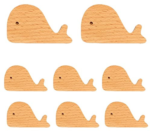 HDJNal 8 Stück Möbel-Schubladenknauf, Hardware für Schubladen, Kleiderschrank mit Schrauben, DIY-Kommode, Holz, Marine, Wald, Tiere, Möbelknöpfe, Kinderzimmer, Schubladengriffe für Dekoration