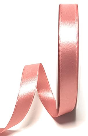 s.dekoda Satinband 25m x 15mm Altrosa Schleifenband Dekoband Satin