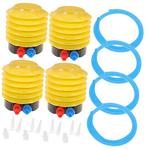 LIFKOME 4-teilige Fußpumpe Aufblasbare Pool-luftmatratze Bett Schwimmer Strandpumpe Für Kinder Und Erwachsene Hand Robustes Material Vielseitig Einsetzbar