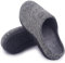Git-up Pantoufles Orthopédiques pour Femmes et Hommes Support de Voûte Plantaire Chaussures de Maison à Semelle en Caoutchouc Antidérapante, Pieds plats, Fasciite Plantaire, Douleur au Pied, Gris 45
