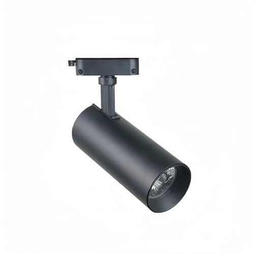 ONSSI® Foco LED 35W Para Carril Monofásico de 2 Hilos COB Led 3150lm,Blanco Neutro (CCT Regulable en Blanco Frío-Neutro-Cálido) Focos Led de Techo para Comercial (Negro)