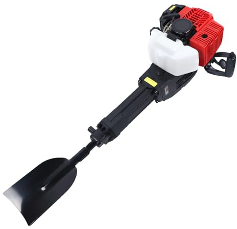 52CC 2-Stroke Garden Tree Digger, 1900w Portable Tree Excavator, Sapling Planting Shovel Digger with Single Cylinder, Air-Cooled, for Garden And Lawn