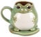 Insolite Ensemble tasse en forme de grenouille et dessous de verre Lily Pad