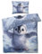 MOBEITI Pinguin Bettwäsche 155x220, Süße Tiere Wendebettwäsche, Weiche Kuschelige Mikrofaser Bettbezug Set 2teilig, 1 Kissenbezug 80x80, mit Reißverschluss -MO&253
