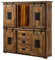 MASSIVMOEBEL24.DE Highboard Mango/Altholz 150x45x160 Natur lackiert Railway LUX #120