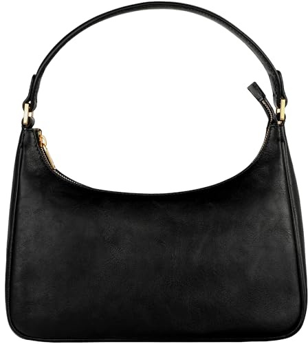 Time Resistance Lederhandtasche - Vollnarbenleder Geldbörse für Damen - Umhängetasche