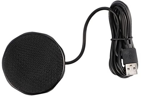 HAPINARY 360degree Pickup Microphone for Laptop Computer Meeting Omnidirectional Condenser Mic for Video Conference Use