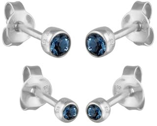 Elli Ohrringe Damen Ohrstecker 2er Set Basic mit Kristall in 925 Sterling Silber