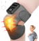 Knee Massager, Heated Knee Massager for Joint Pain Relief, Cordless Rechargeable Heating Massage Wrap with Vibration for Shoulder Elbow, Electric Heated Knees Brace Support for Arthritis/Muscle Strain
