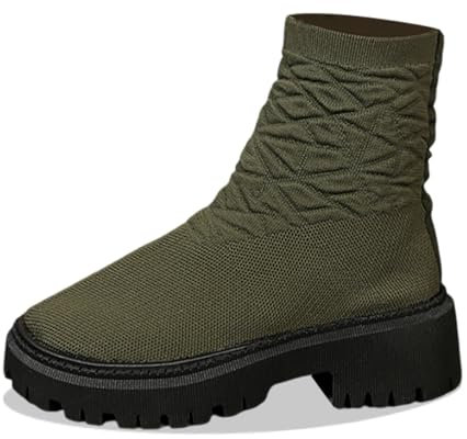 EJIMUQO Natale Regali Stivali Donna Neve Stivali Pelle Donna Gamba Larga Stivaletti Pelle Bambina 30 Stivaletti Zeppa Taupe Stivaletti Stringati Donna Con Tacco Stivaletti Vernice