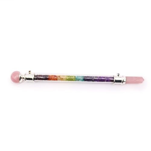 Crystal Healing Wands 7 Chakra Crystal Healing Wand Rose Quartz