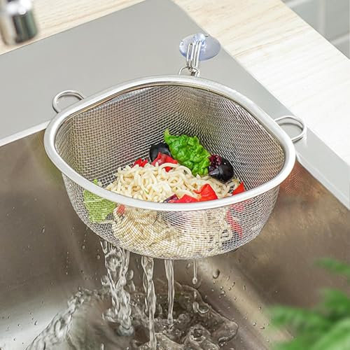 Stainless Steel Sink Strainer Drain Basket Kitchen Food Waste Leftovers Food Catcher Garbage Triangle Filter Corner Sink Strainer