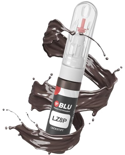 BLU Lackstift Auto kompatibel für Audi LZ8P Brown SAMBABRAUN | Auto Lack Reparatur 2in1 Ausbesserungslack Pinsel + Nadel