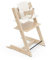 Trona Tripp Trapp de Stokke (Natural) con Cojín Clásico OCS (Wheat Cream) - Incluye Silla Tripp Trapp, Baby Set 2 para Niños de 6 a 36 Meses y Cojín - Ajustable, Ergonómica y Fácil de Limpiar