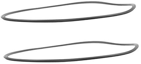 Garneck 2 Pièces Anneaux De Protection en Caoutchouc pour Châssis De Chaise Anneaux Antidérapants Et Flexibles pour Tabourets Protège-Sol Facile à Installer Lot Noir