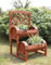 Aafan Double Barrel Garden Planter, Trellis Backed Ideal For Climbing Plants, Durable & Stylish Shrubs, Flowers Pot Plants, Ornamental Decoration Planter, Made From Cedar Wood (Natural)