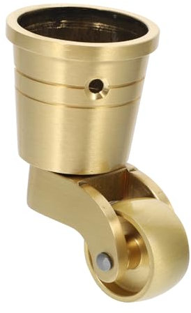 COMNESTBI 360Grad Messing Möbelrollen Drehwirbel Rad für Schreibtisch Couchtisch Bücherregale Stabile Möbelscheiben aus Robustem Messing für Bewegung Hohe Tragkraft