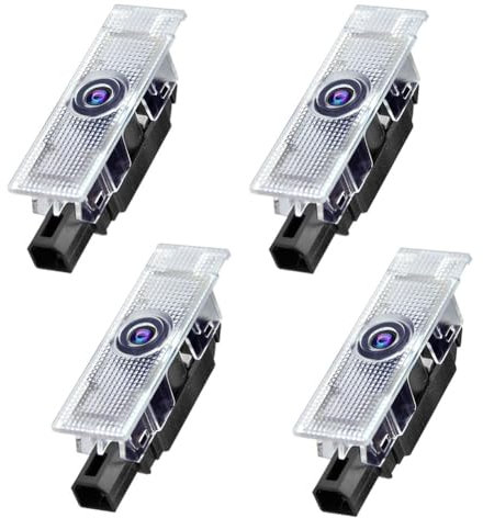 Gmili 4 Pezzi Luci Proiettore Porta, illuminazione sottoscocca auto Compatibile con Alfa Romeo 159/ Giulia/Mito/Stelvio luce LED di benvenuto