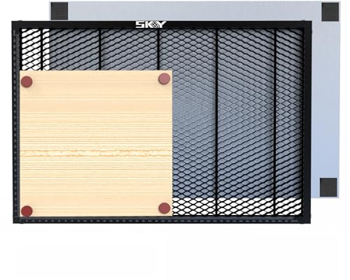 Upgrade Oxidbeschichtung Wabenarbeitstisch 460 x 346 mm, Laser-Wabenbett mit Magneten und Anti-Rutsch-Pads für Falcon A1 und A1 Pro, Wabenarbeitsplatte, 46 x 34,5 x 1,5 cm