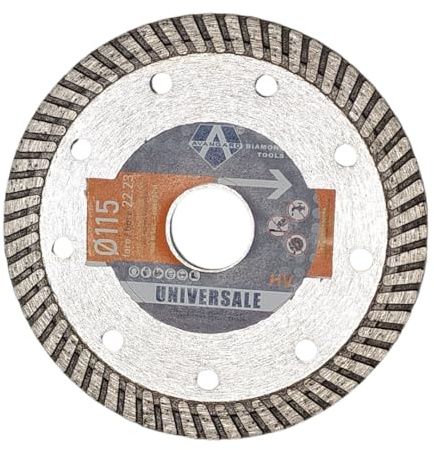 AVANGARD disco diamantato da 115 mm articolo 3411569 per taglio professionale a secco di cemento, cemento armato, granito e mattoni