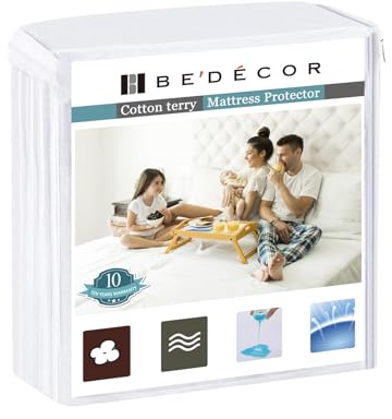 Bedecor Queen Waterproof Mattress Protector,for 9-18 Inch Deep