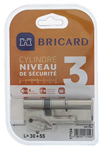 Bricard 17154 Cylindre, Acier Nickelé