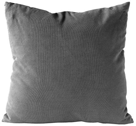 Nielsen Kissenbezug Uni, 45x45 cm, Gray Pinstripe (grau), Baumwolle, Dekokissen, modisches Kissen, Sommerkissen, Sofakissen, Couchkissen, Zierkissen, Wurfkissen, Dekoration