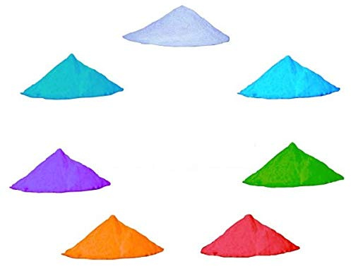 StickersLab – Pigmento aditivo en varios colores, polvo luminoso que se ilumina en la oscuridad (base blanca) (20 gramos, azul)