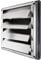 Aigend Wall Air Vent Covers, 95mm Stainless Steel Wall Air Vent Grille Square Air Vent Ventilation Extractor Fan Outlet for Home Bathroom Vents Range Hood Silver