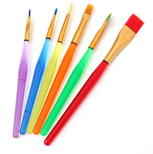 Cake Icing Decor Painting Brushes Fondant Dusting DIY Tool Sugar Craft Clay(6 Pcs)