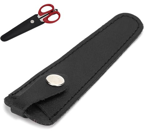 Borsa per forbici professionale in pelle PU Brrnoo, Nero, Classico, Fodero per forbici, Strumenti per parrucchiere, Portatile