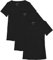 Sosolism Lot de 3 T-Shirts d'allaitement à Manches Courtes pour l'Été Shirts Décontractés pour Femmes Enceintes et Postpartum Noir, Noir, Noir, Moyen