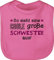 Baby Lätzchen - So sieht eine coole große Schwester aus - Unisize - Pink - sis geschenk beste grosse big sister 2024 für schwestern geschenke 2023 fuer verkünden groesse großes mit namen outfit