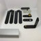FIP, Kit per Porte Libro a Filo Terno, Completo di Binario, Color Argento
