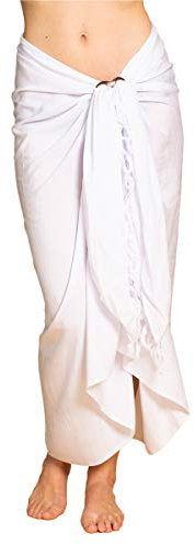 PANASIAM Sarong uni white, 250x116cm